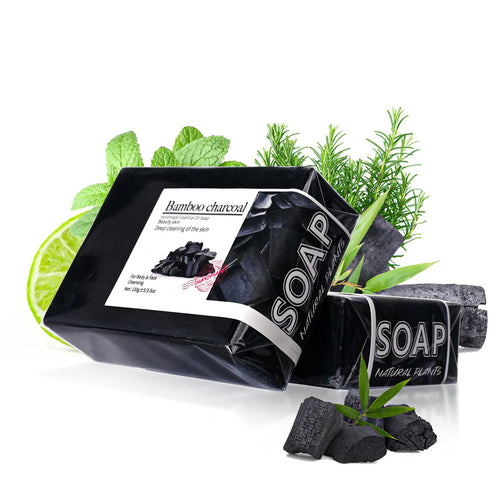 100G Bamboo Charcoal Soap Natural Organic Activated Charcoal