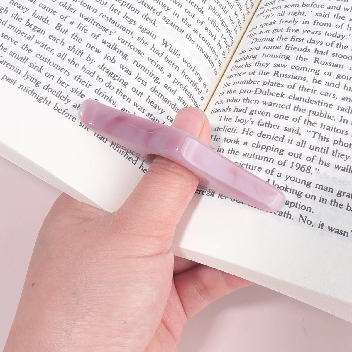 1 Pc Thumb Book Support Book Page Holder School Supplies Reading Aids Student Book Accessories Spreader Convenient Bookmark