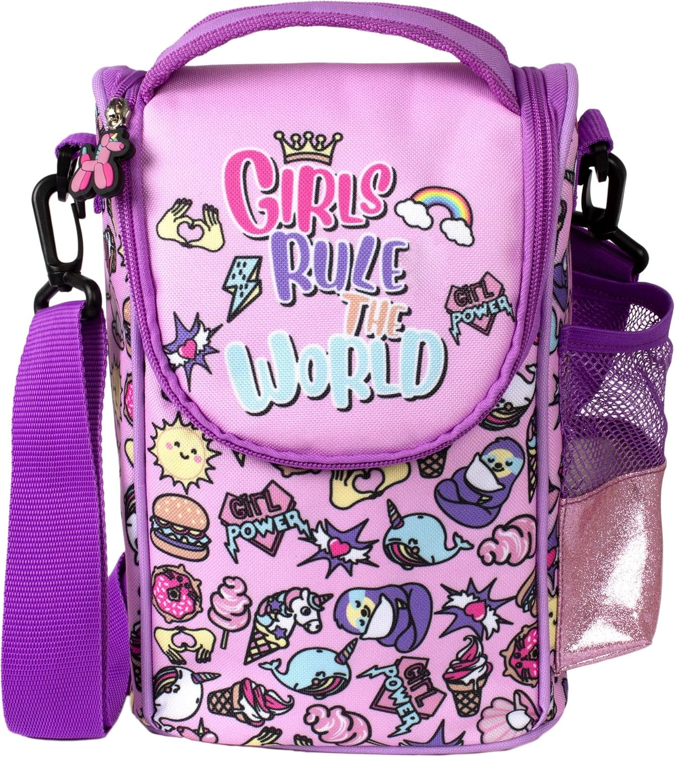Kids Lunch Bag for School - Insulated with Water Pocket - 5 Designs