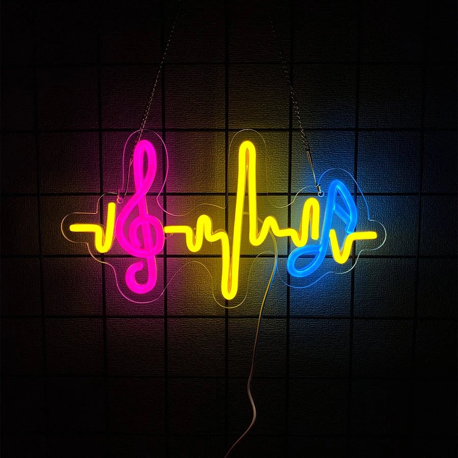 Music Series Neon Sign for Wall Decor,LED Neon Lights