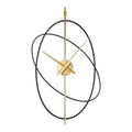 Simple Iron Wall Clock Metal Oval Clocks Wall Home Decor Modern Design