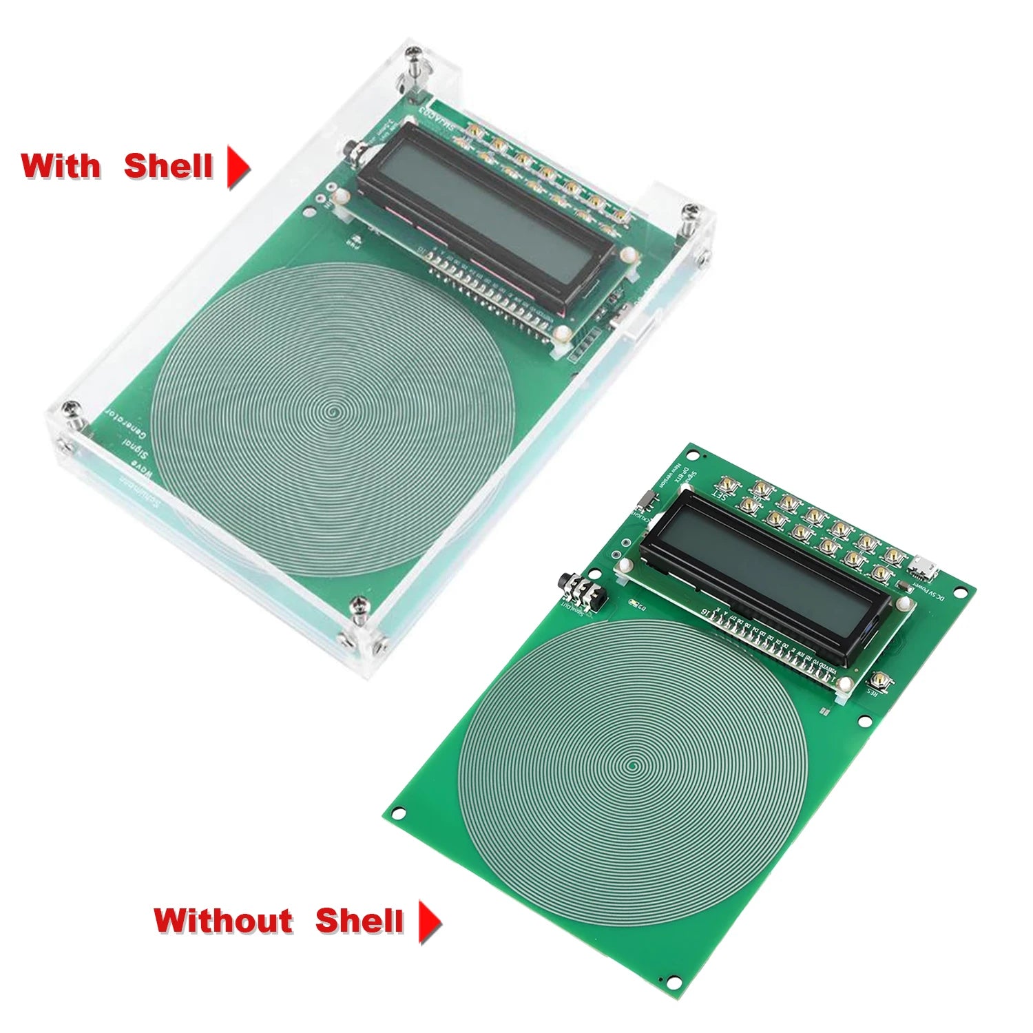 DC 4-15V 7.83Hz Schumann Wave Generator 0.01Hz~100000Hz Pure Sine FM Signal Generator Audio Resonator Sine Pulse Wave Generator