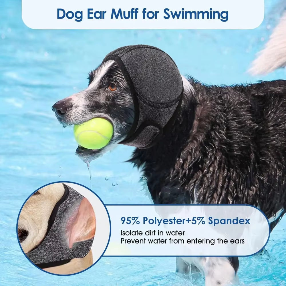 Protect Your Pup with Waterproof Dog Ear Muffs - Perfect for Swimming, Grooming, and Reducing Anxiety!