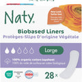 Panty Liners Large Wrapped | 100% Certified Organic Cotton Top Sheet| Certified Skin-Safe | Unscented, 0% Conventional Plastic | Comfortable & Breathable | 28 Liners