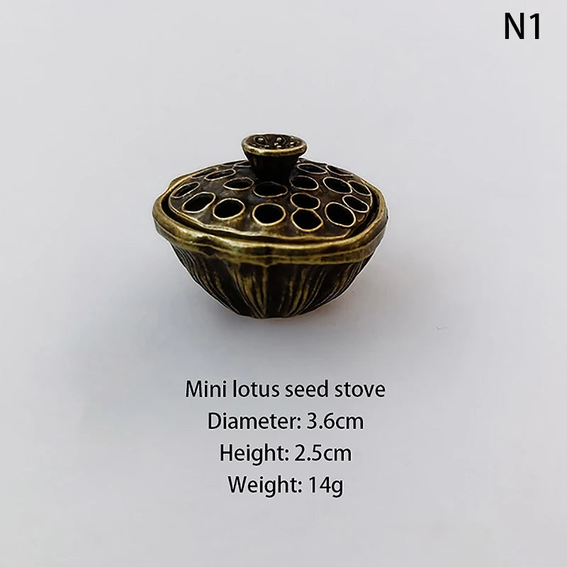 1PC Alloy Incense Burner Stick Holder Lotus Incense Burner 12 Styles