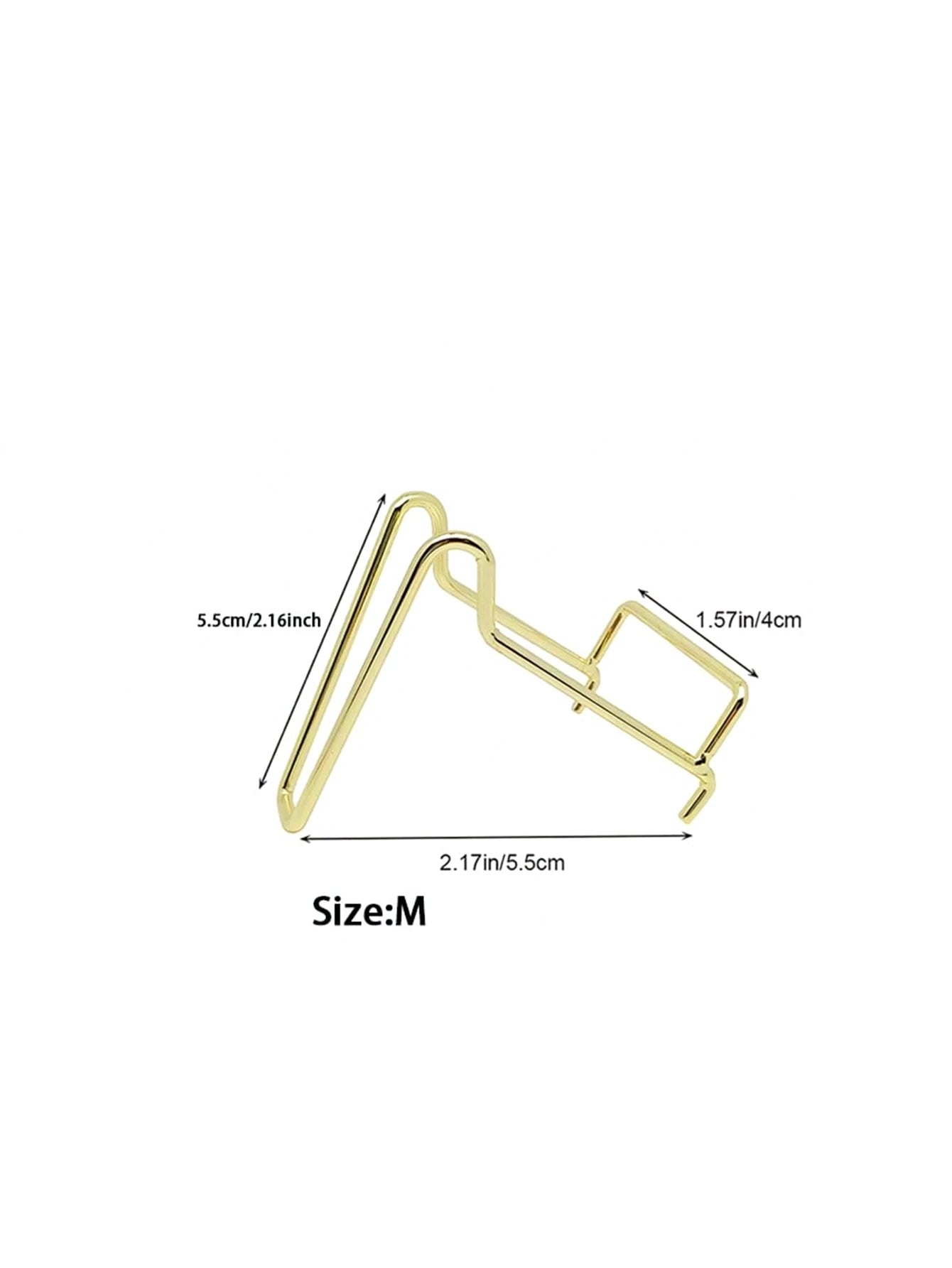 1Pcs Rock Display Stand Gold Metal Easel Stands Crystals Holder for Display Collectibles Crystals, Rocks, Geodes, Heart Stones,