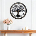 Tree of Life Wall Clock, Clocks for Living Room, Kitchen Clock Quiet and No Ticking, Suitable for Wall Decor, Living Room Decoration, Kitchen Decoration(40Cm)