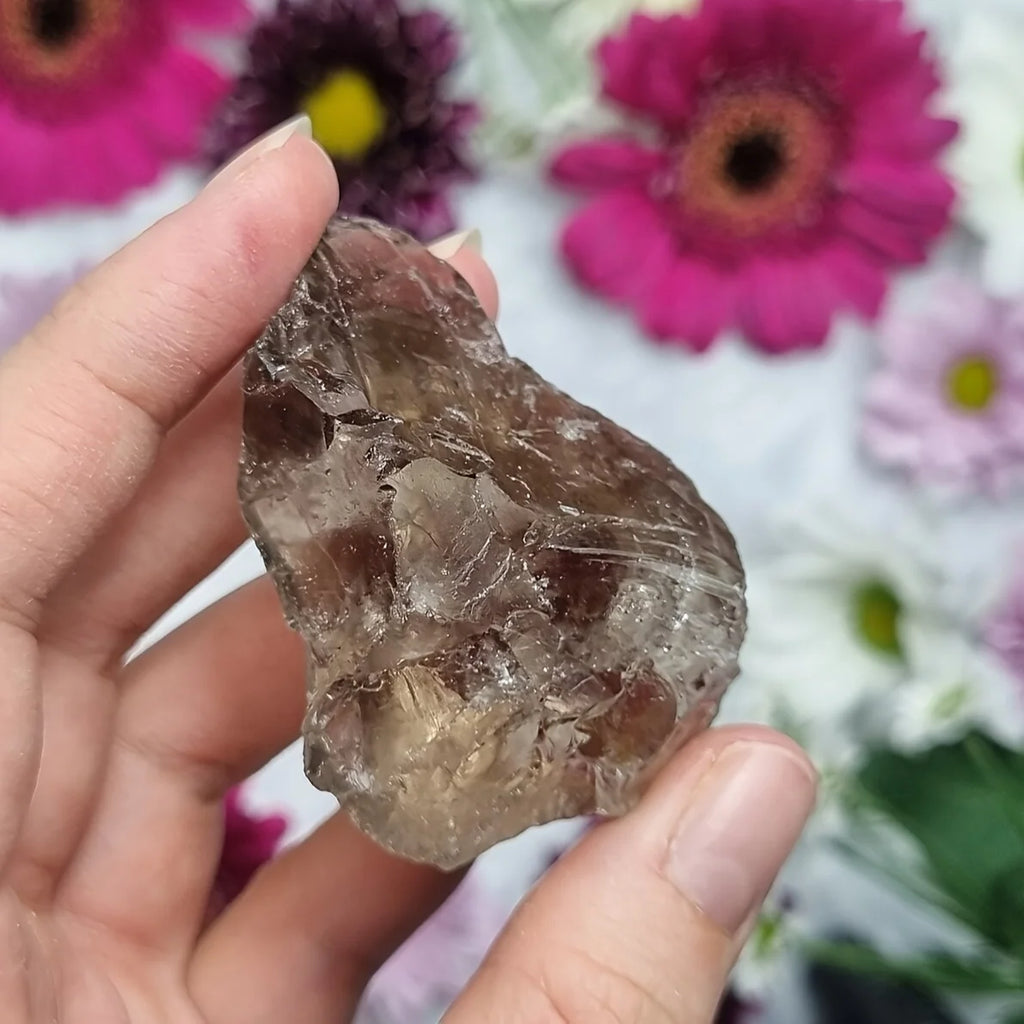 Raw Smokey Quartz Chunk, Rough Smoky Quartz Crystal, Protection Crystals, Healing Crystals, Natural Crystals