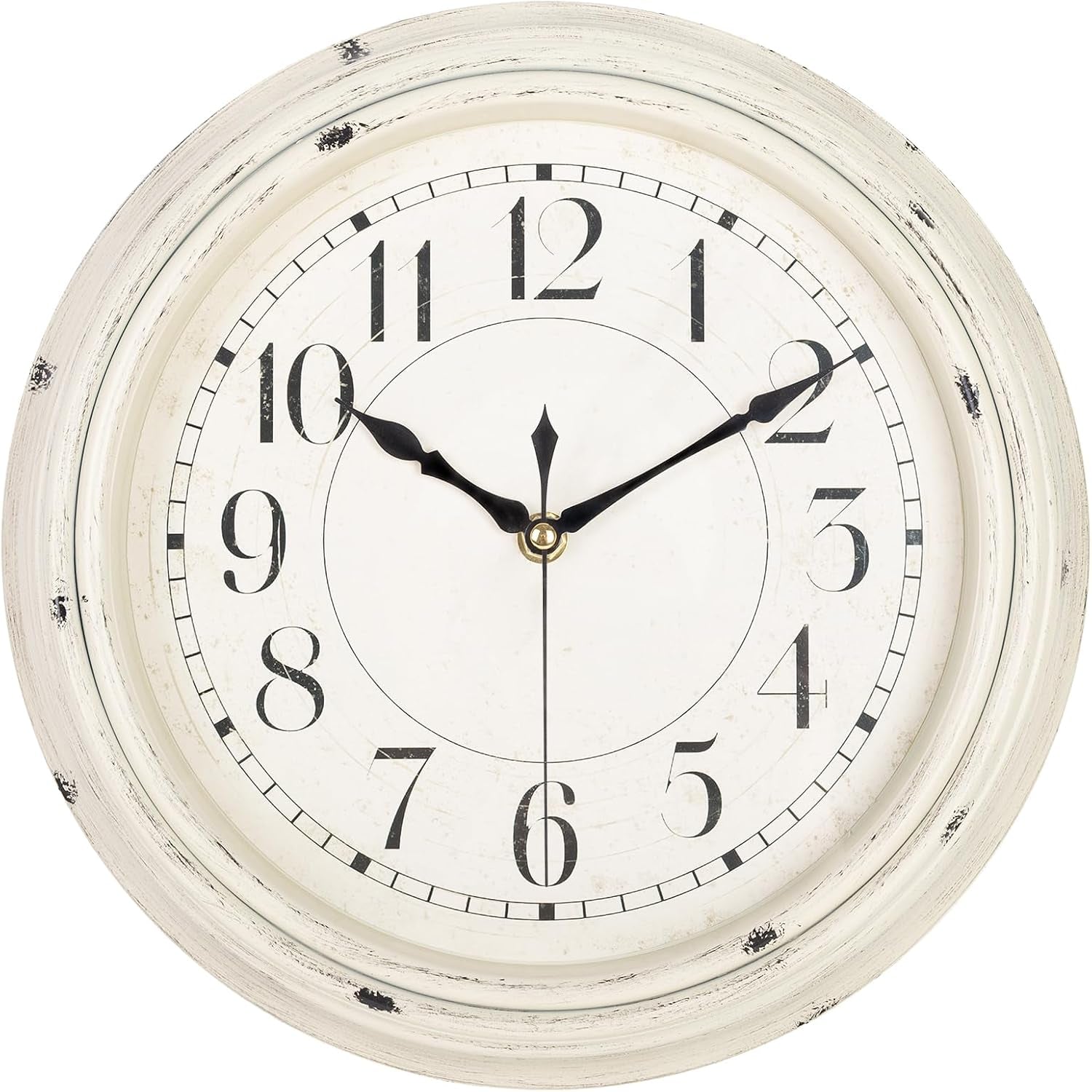 Wall Clock, 12 Inch Silent Wall Clocks Vintage Modern Decorative Clock with 3D Numerals, Battery Operated Hanging Wall Clock for Home Kitchen Cafe Hotel Office Decor, Turquoise