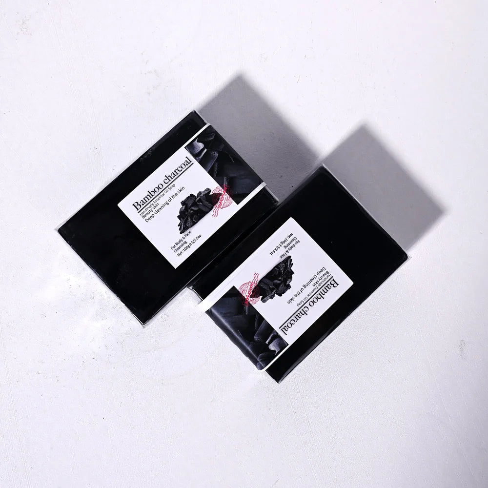 100G Bamboo Charcoal Soap Natural Organic Activated Charcoal