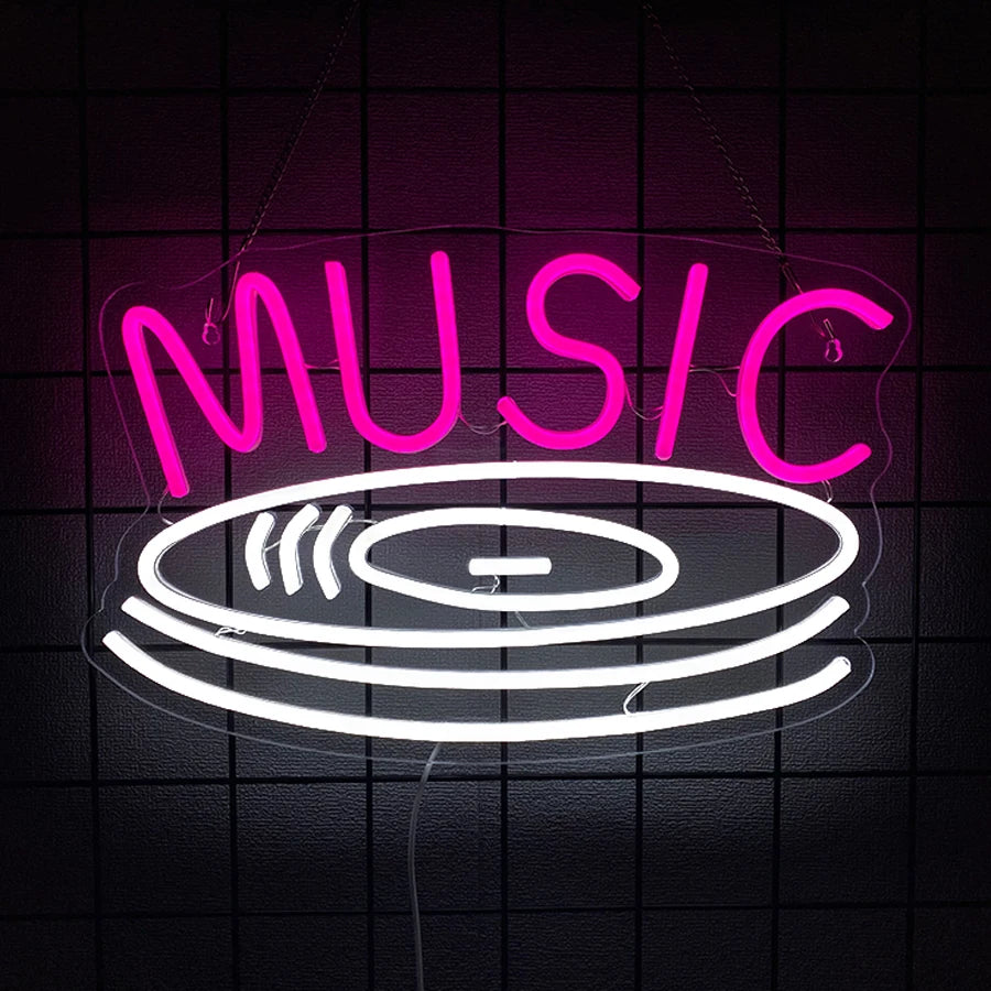 Music Series Neon Sign for Wall Decor,LED Neon Lights