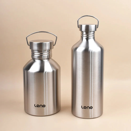 2L Drink Bottle Large Capacity Stainless Steel Single-Layer Metal Flask