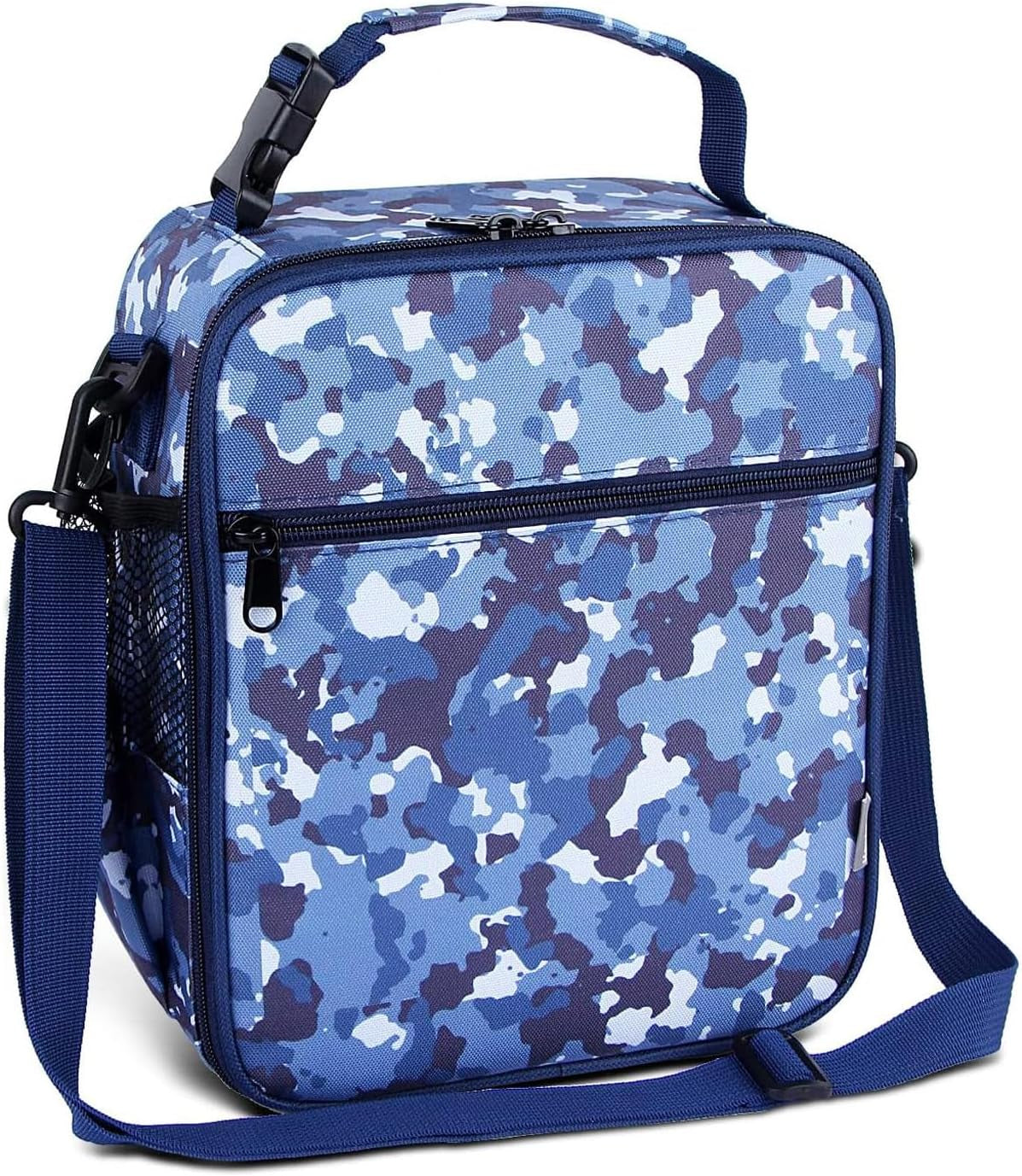 Kids Lunch Bag, Reusable Lunch Bag with Adjustable Strap, Insulated Picnic Bag (Dinosaur)