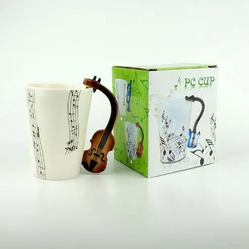 250 Ml Creative Coffee Tea Beverage Cup Ceramic Music themed Mug