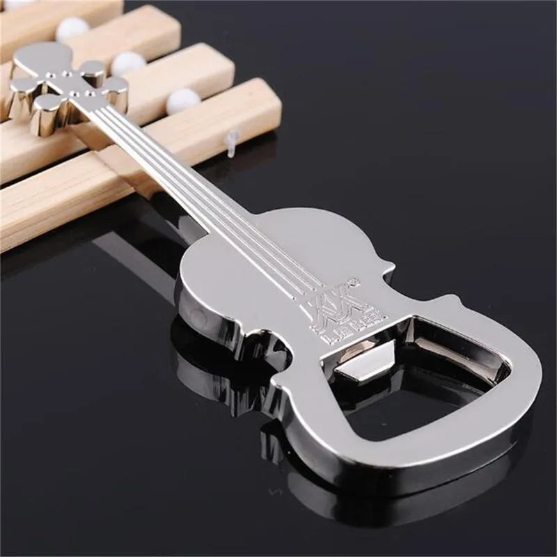 Creative Guitar Beer Bottle Opener Musical Instrument Style Activity Small Prize Gift Metal Bottle Opener