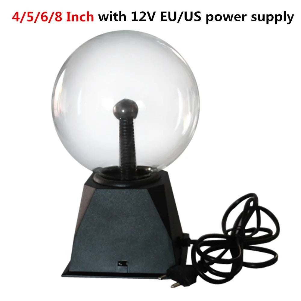 Novelty Glass Magic Plasma Ball Light 3 4 5 6 Inch Table Lights Sphere Nightlight Magic Plasma Night Lamp