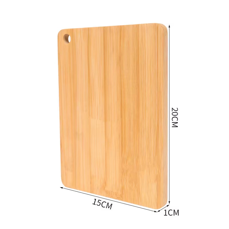 Double-Sided Bamboo Cutting Board - Natural Moso Bamboo Anti-Mold Kitchen Chopping Board