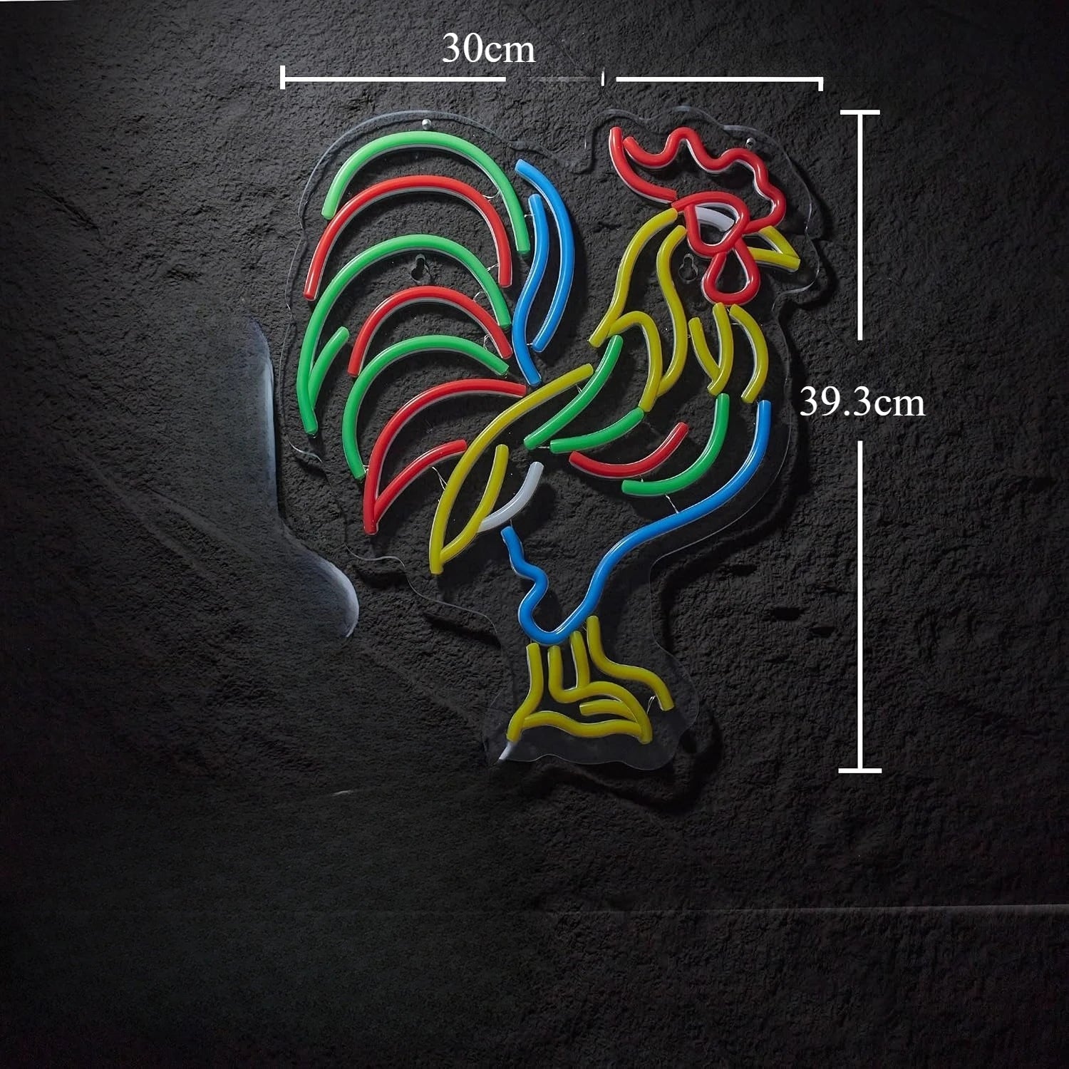Rooster Neon Sign USB Powered LED Dimmable LED Neon Light for Bar Club Bedroom Hotel Pub Cafe Dorm Decor Personzalized Gift