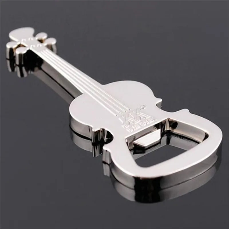 Creative Guitar Beer Bottle Opener Musical Instrument Style Activity Small Prize Gift Metal Bottle Opener