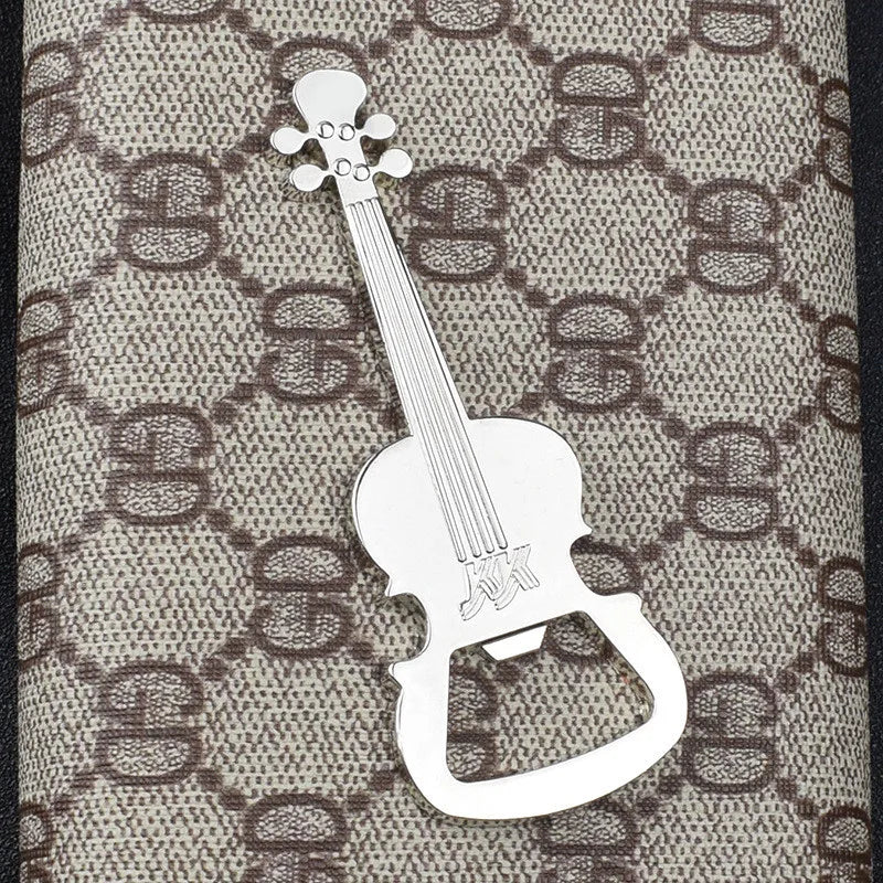 Creative Guitar Beer Bottle Opener Musical Instrument Style Activity Small Prize Gift Metal Bottle Opener