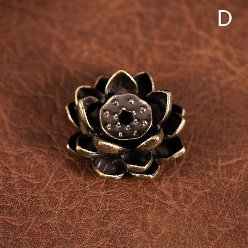 1PC Alloy Incense Burner Stick Holder Lotus Incense Burner 12 Styles