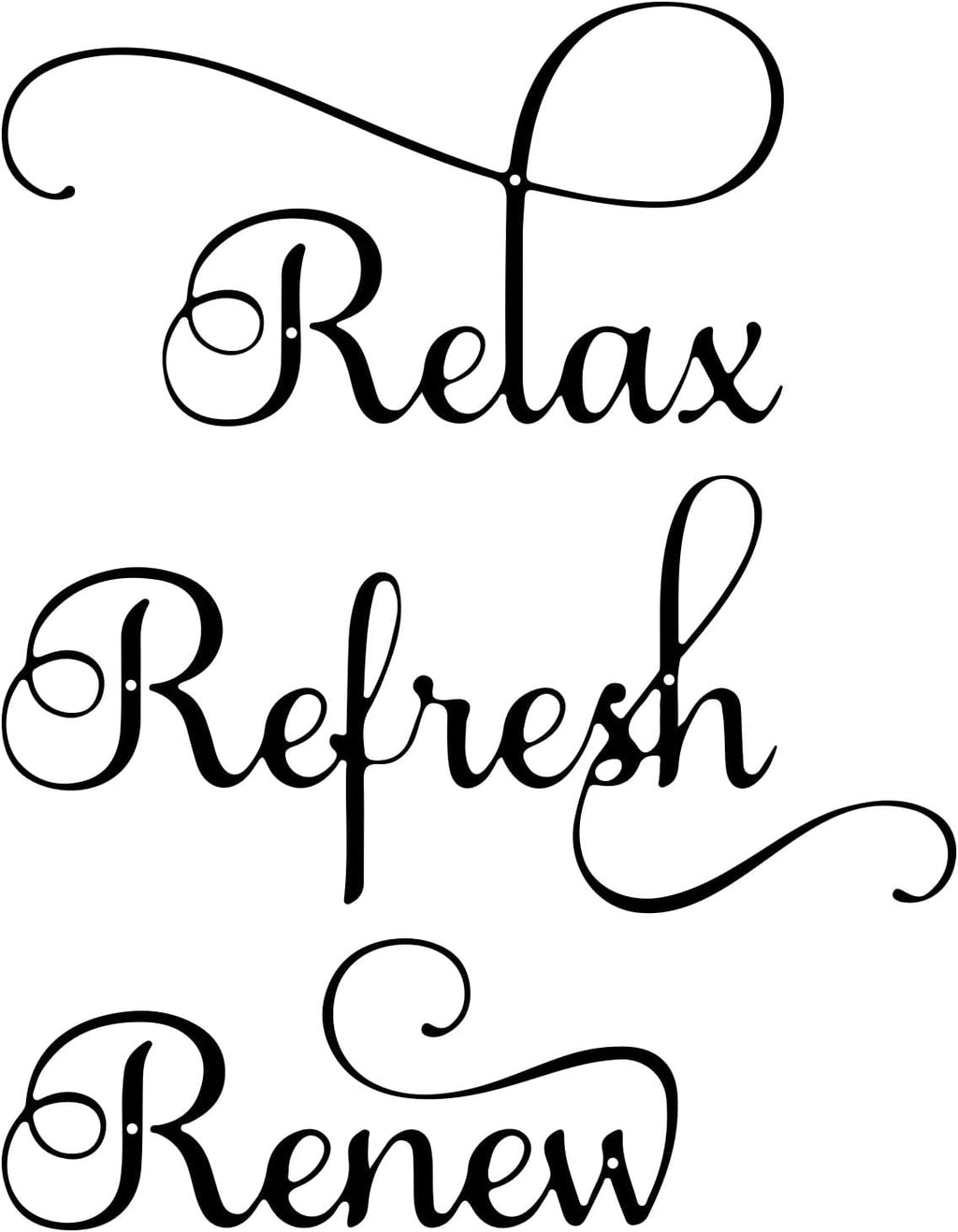 3 Pieces Letter Sign Black Metal Relax Refresh Renew Bathroom Wall Art Metal Black Farmhouse Wall Decorations for Home Living Room Any Room Bathroom Sign (Gold)