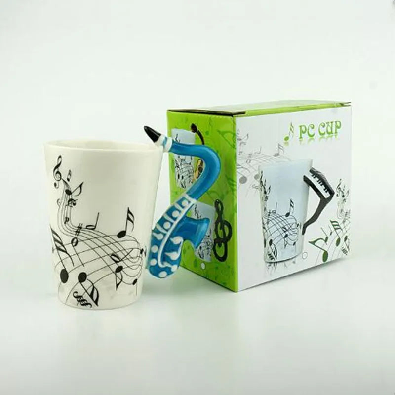 250 Ml Creative Coffee Tea Beverage Cup Ceramic Music themed Mug