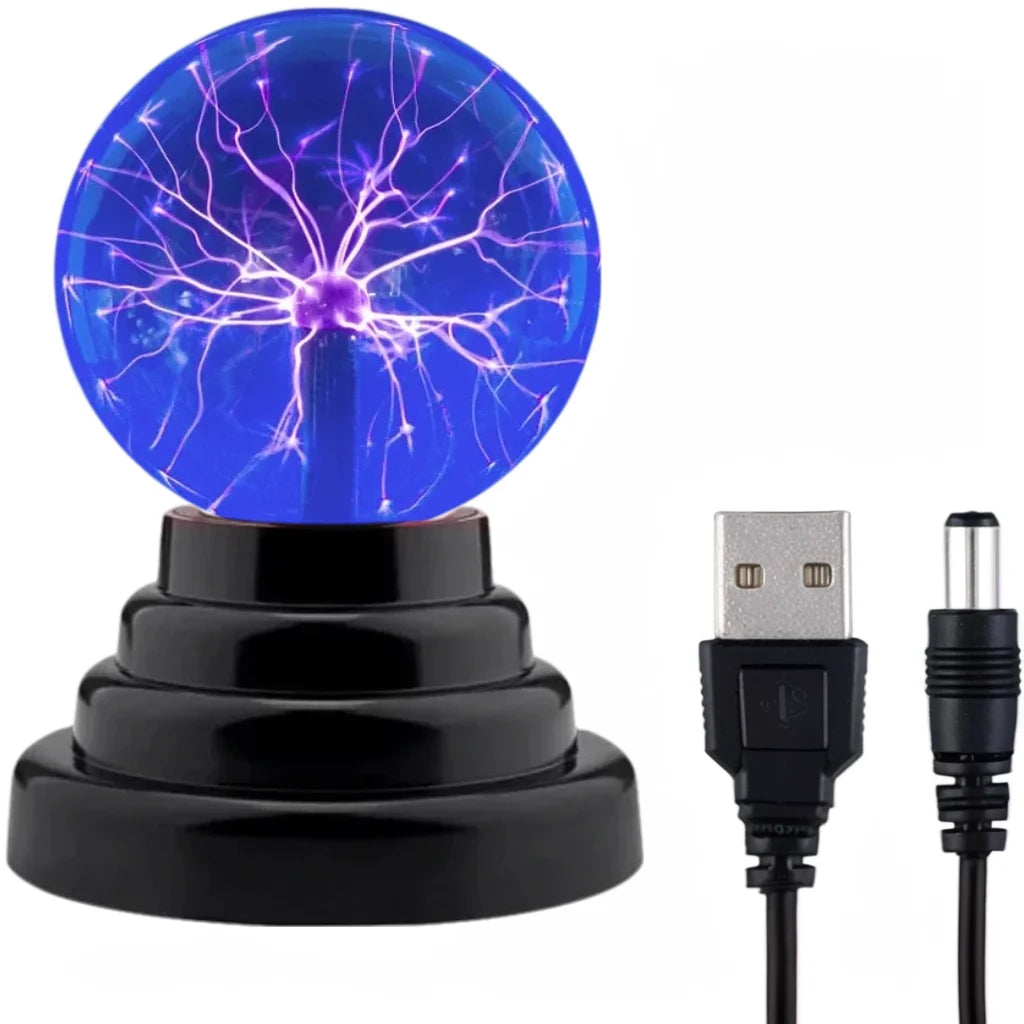 Magic Plasma Ball Lamp Touch Glass LED Night Light for Kids Bedroom Decor Christmas Party Atmosphere Lighting Birthday Gift Toy