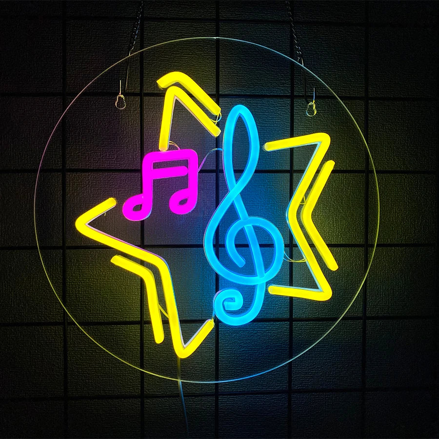 Music Series Neon Sign for Wall Decor,LED Neon Lights