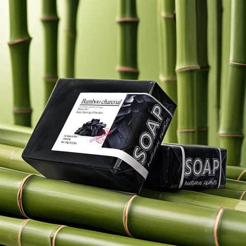 100G Bamboo Charcoal Soap Natural Organic Activated Charcoal