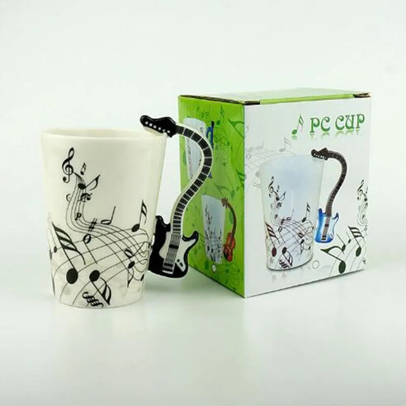 250 Ml Creative Coffee Tea Beverage Cup Ceramic Music themed Mug