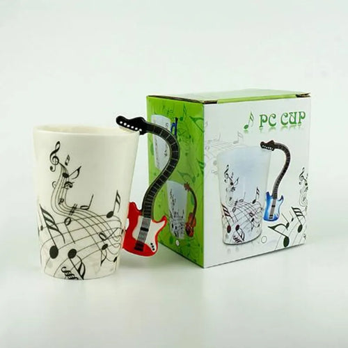 250 Ml Creative Coffee Tea Beverage Cup Ceramic Music themed Mug