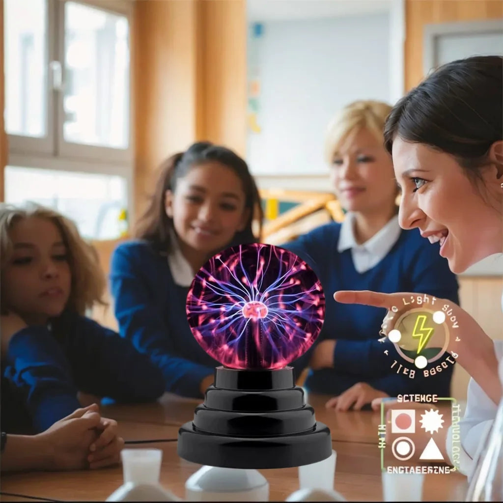 Magic Plasma Ball Lamp Touch Glass LED Night Light for Kids Bedroom Decor Christmas Party Atmosphere Lighting Birthday Gift Toy