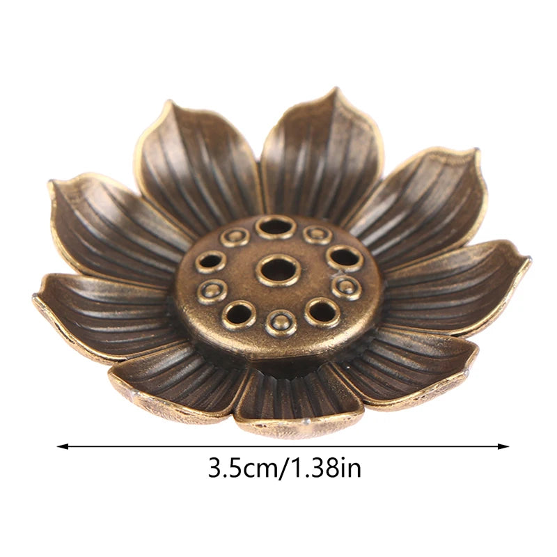 1PC Alloy Incense Burner Stick Holder Lotus Incense Burner 12 Styles