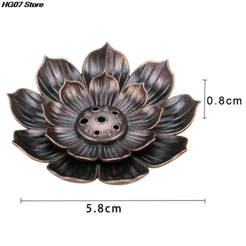 1PC Alloy Incense Burner Stick Holder Lotus Incense Burner 12 Styles