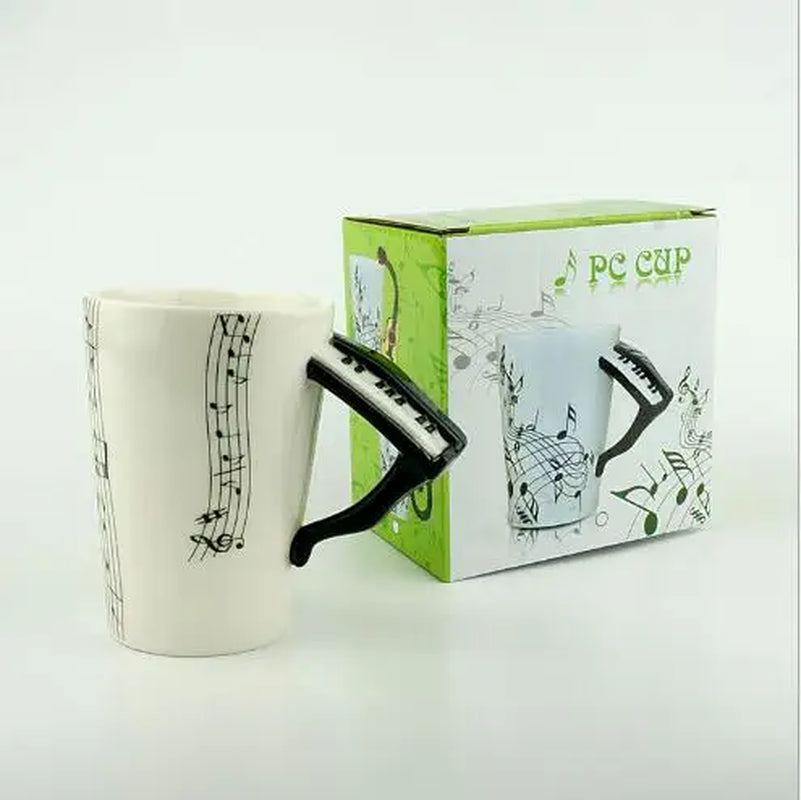 250 Ml Creative Coffee Tea Beverage Cup Ceramic Music themed Mug