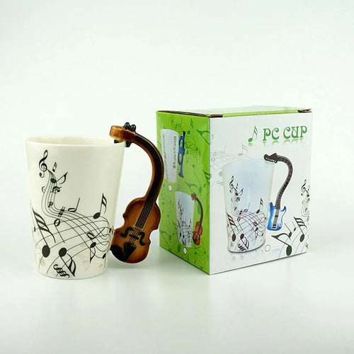 250 Ml Creative Coffee Tea Beverage Cup Ceramic Music themed Mug
