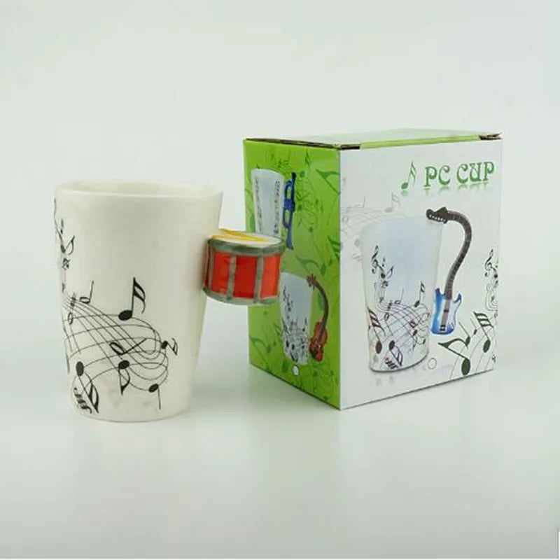 250 Ml Creative Coffee Tea Beverage Cup Ceramic Music themed Mug