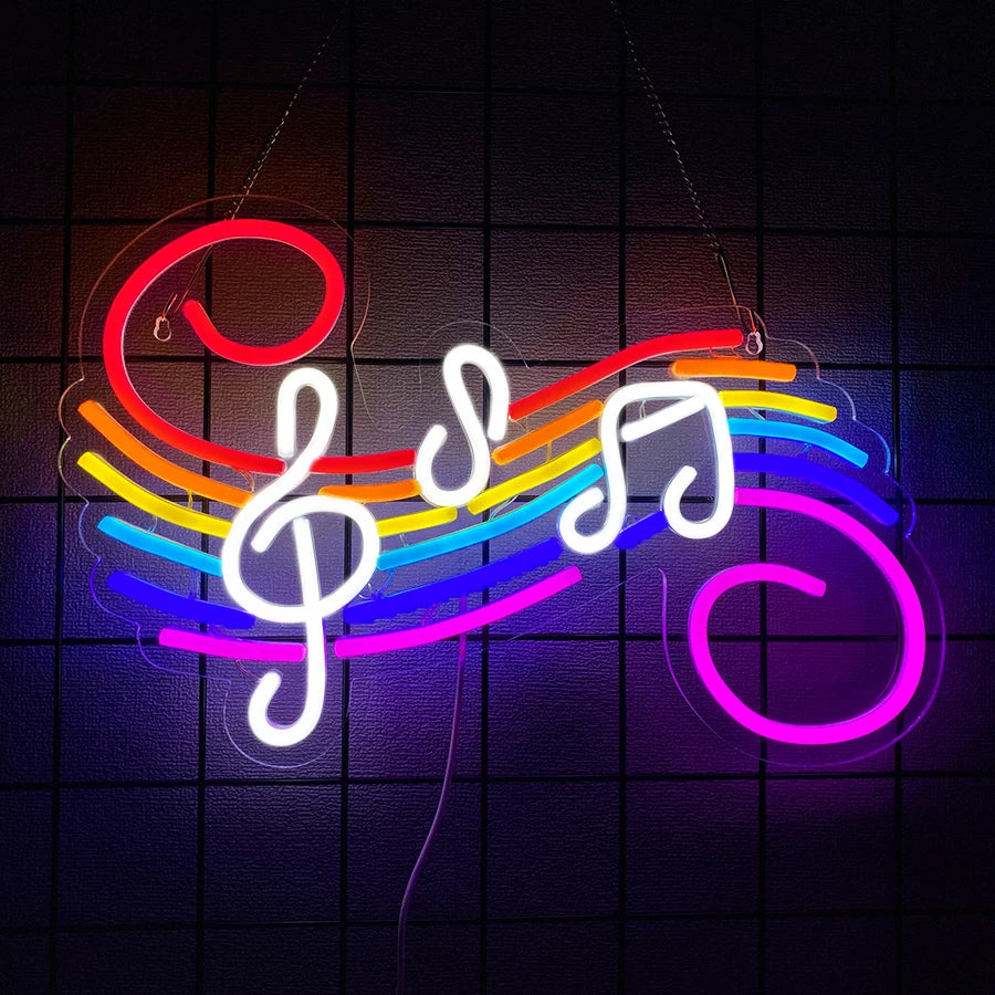 Music Series Neon Sign for Wall Decor,LED Neon Lights