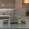 Herbal Brand Jade Teapot Set - Pot & Two Cups