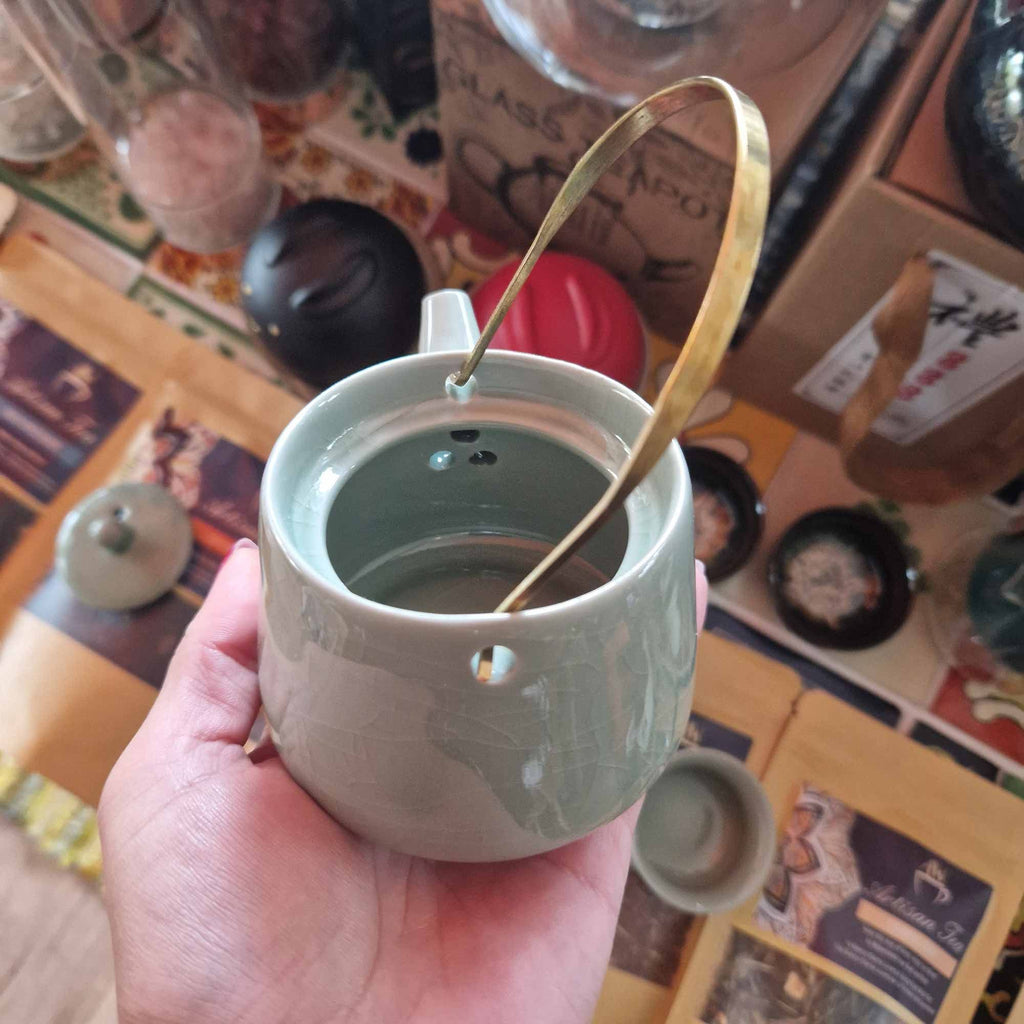 Herbal Brand Jade Teapot Set - Pot & Two Cups
