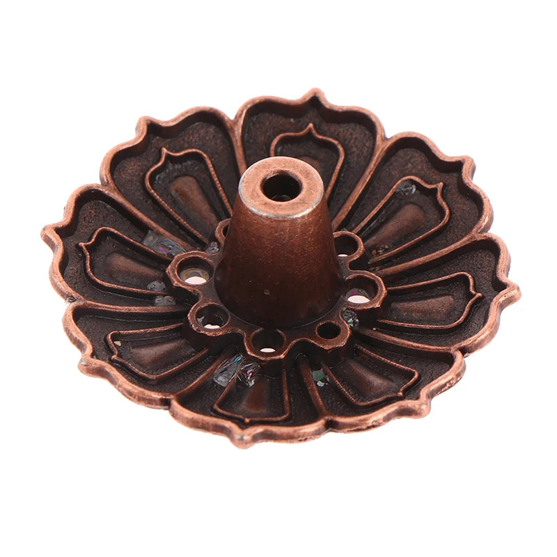 1PC Alloy Incense Burner Stick Holder Lotus Incense Burner 12 Styles