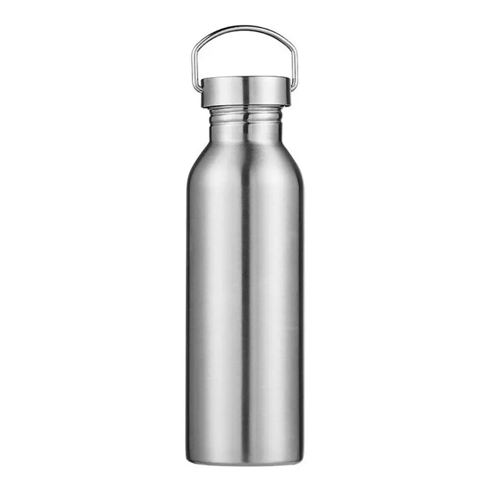 Stainless Steel Sports Fitness Bottle Bicycle Water Bottle Single Walled Insulated Metal Flask