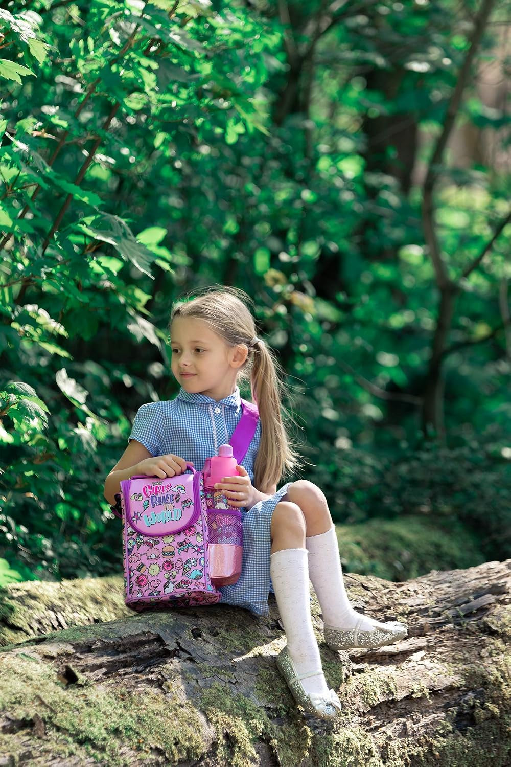 Kids Lunch Bag for School - Insulated with Water Pocket - 5 Designs