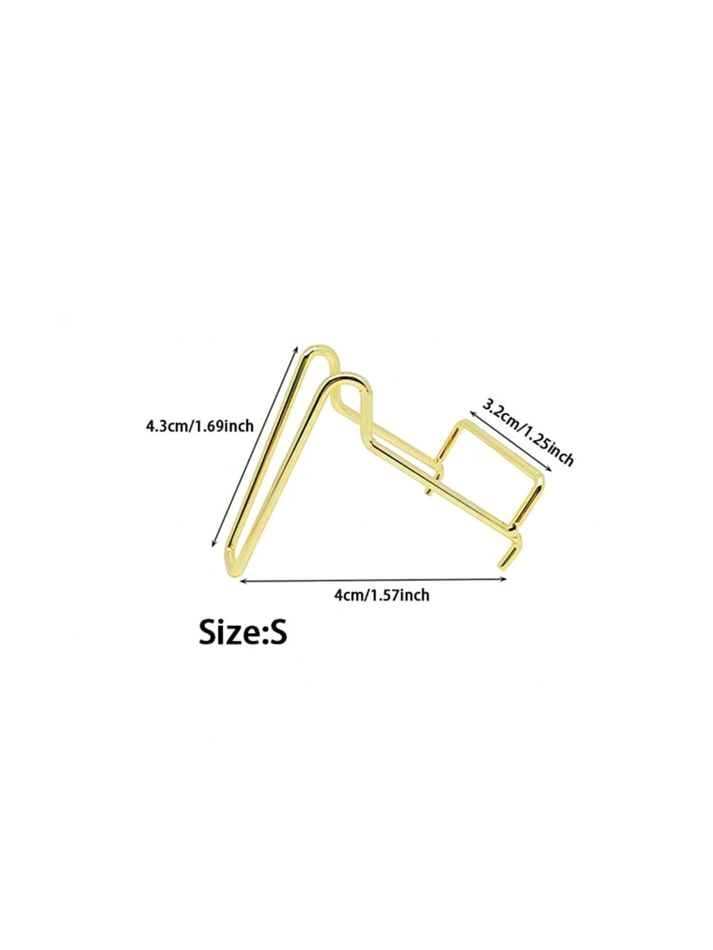 1Pcs Rock Display Stand Gold Metal Easel Stands Crystals Holder for Display Collectibles Crystals, Rocks, Geodes, Heart Stones,