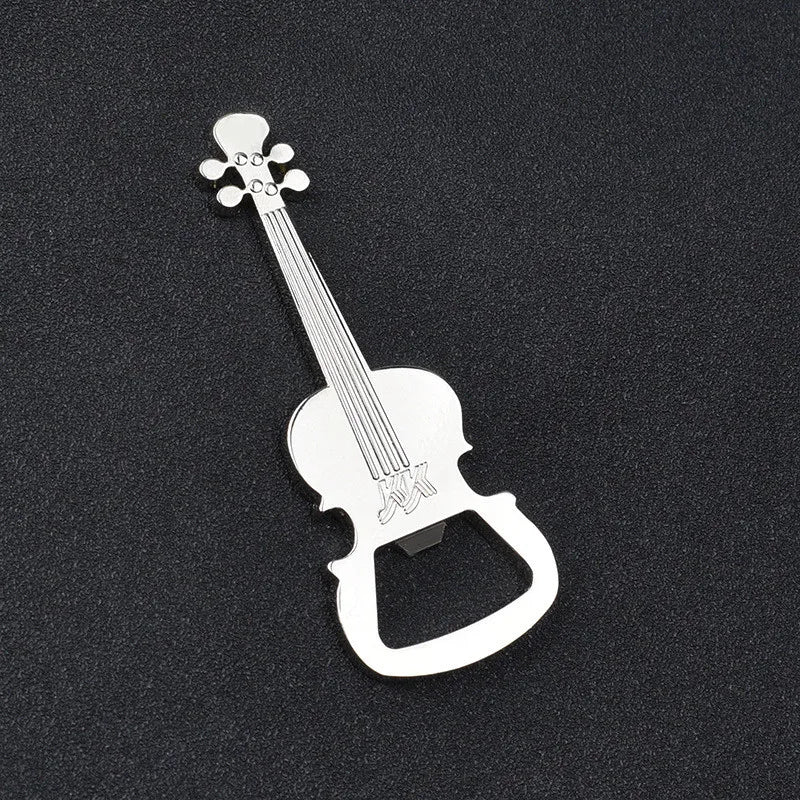Creative Guitar Beer Bottle Opener Musical Instrument Style Activity Small Prize Gift Metal Bottle Opener