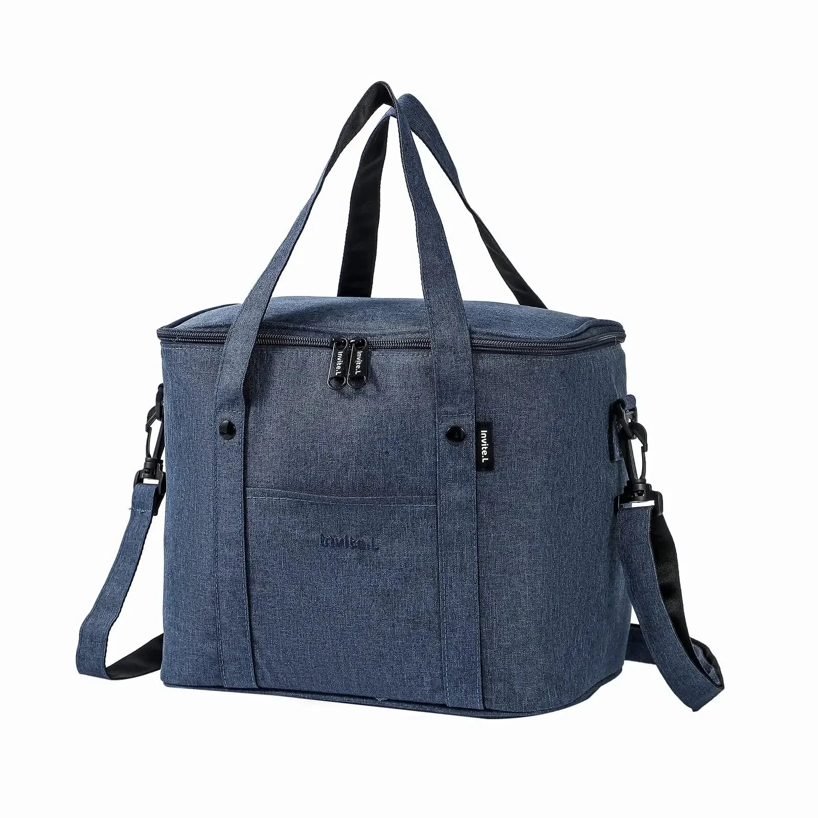 1Pc Insulated Lunch Bag for Men/Women, Reusable Large Lunch Cooler Box Tote Shoulder Strap for Work Office Picnic Beach Travel