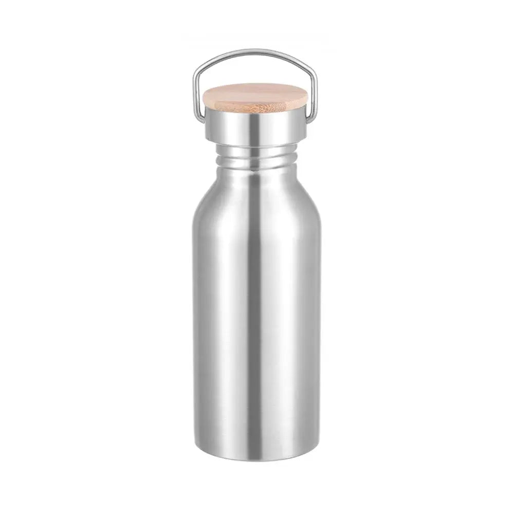 Stainless Steel Sports Fitness Bottle Bicycle Water Bottle Single Walled Insulated Metal Flask