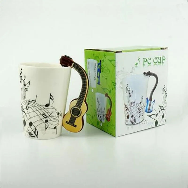 250 Ml Creative Coffee Tea Beverage Cup Ceramic Music themed Mug