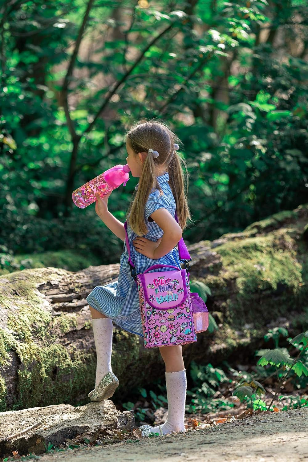 Kids Lunch Bag for School - Insulated with Water Pocket - 5 Designs